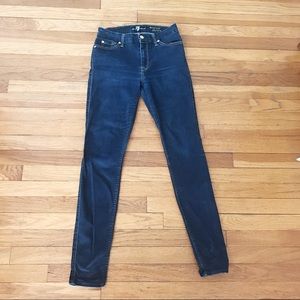 7 for all mankind high waist skinny jeans
